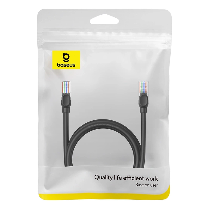 Baseus Ethernet CAT5, 1,5m network cable (black)