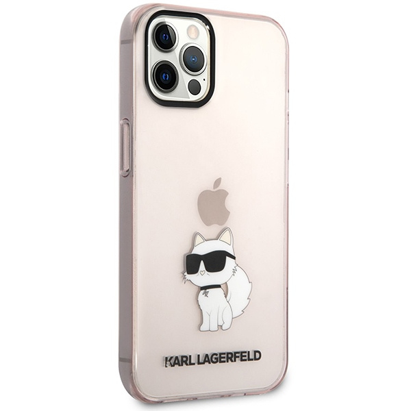 Case Karl Lagerfeld KLHCP12MHNCHTCP iPhone 12 /12 Pro 6.1" pink/pink hardcase Ikonik Choupette Case