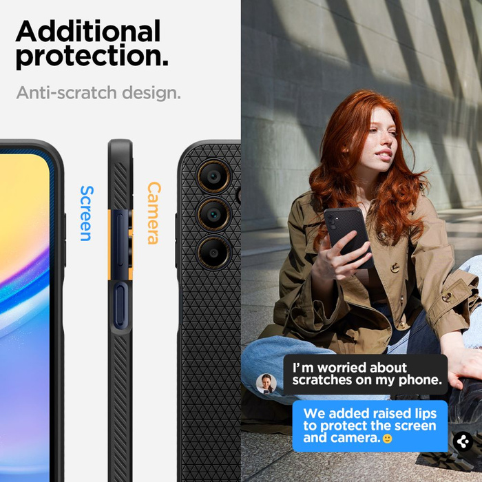 Case Spigen Liquid Air Samsung Galaxy A15 4g / 5g MATTE Black Case