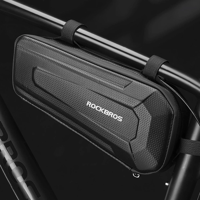 Sacoche de vélo étanche Rockbros B66 pour cadre - noir