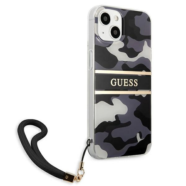 Funda GUESS Apple iPhone 13 Camo Strap Collection Black Hardcase