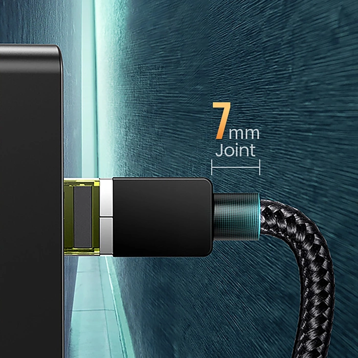 UGREEN NW150 Kábel opletený sieťový kábel, Ethernet RJ45, Cat.7, F/FTP, 5 m (čierny)