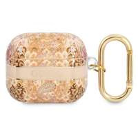 Hülle GUESS Apple AirPods 3 Abdeckung Paisley Riemen Sammlung Gold Case