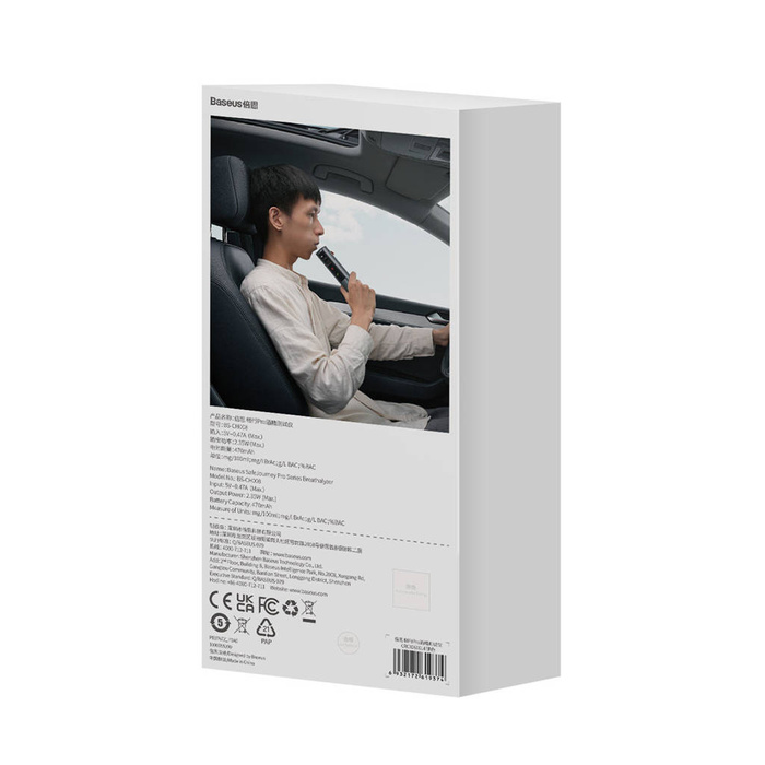 Etilometro Baseus SafeJourney Pro Series 470mAh grigio