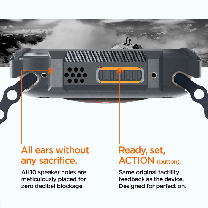 Coque Spigen Rugged Armor Apple Watch Ultra 1 / 2 (49 Mm) Gris foncé Case