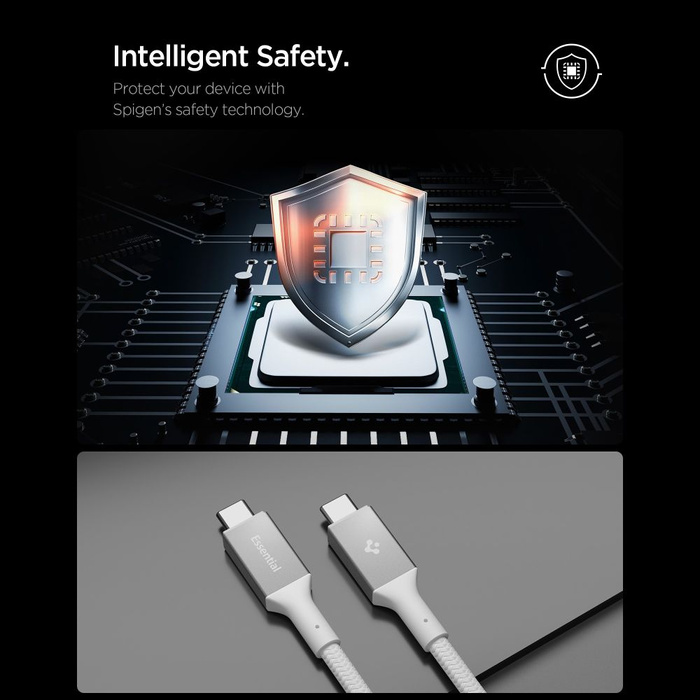 Spigen EB10010CC ESSENTIAL TYPE-C CABLE 100W 100CM WHITE