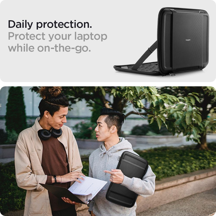 Hülle Spigen Rugged Armor TASCHE "PRO" LAPTOP 15-16 SCHWARZ