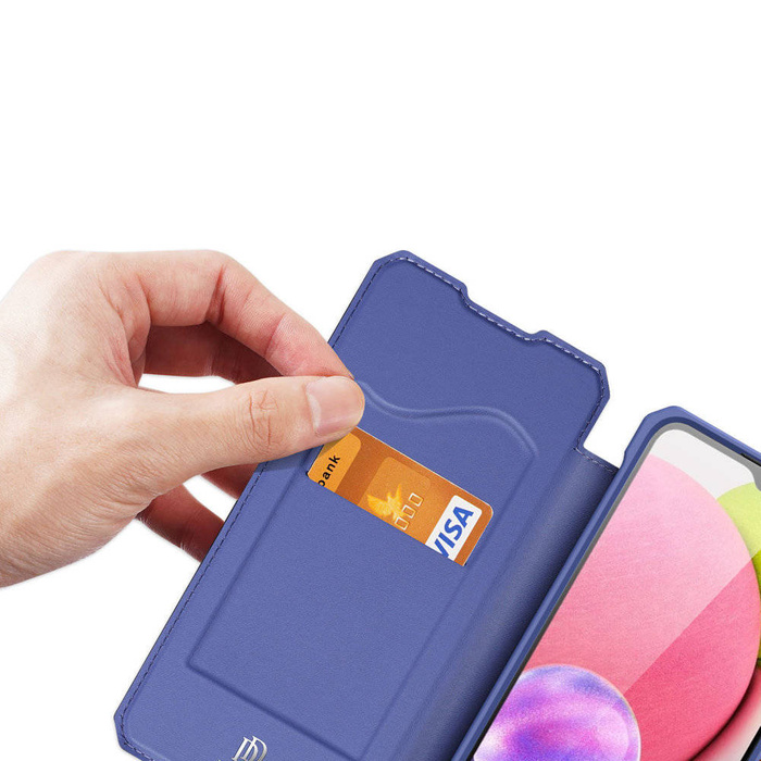 Kryt DUX DUCIS Skin X Puzdro pre Samsung Galaxy A03s modrý