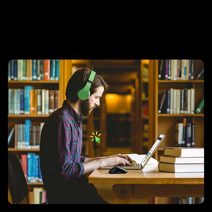 Mouse Ugreen wireless ergonomic optical - black