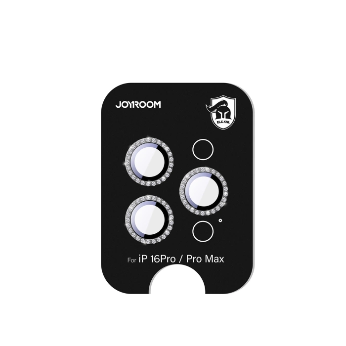 Joyroom JR-MSJ0307 Glas-Displayschutzfolie für iPhone 16 Pro/16 Pro Max Linsen - Schwarz