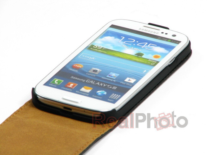 Hülle Sligo Eleganz Abdeckung Samsung Galaxy S3 I9300 Schwarz