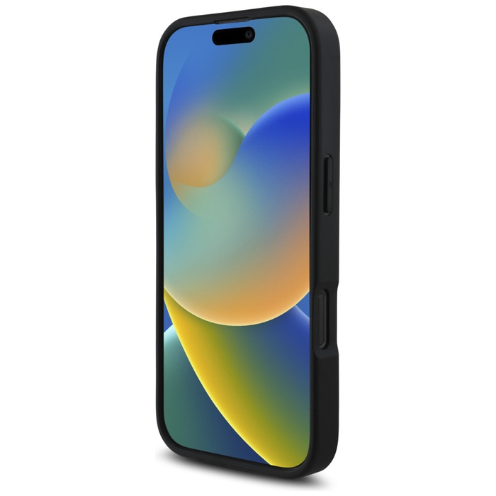 Etui Karl Lagerfeld HC Grained PU        Cardslot Metal Elong do iPhone 16 Pro czarny