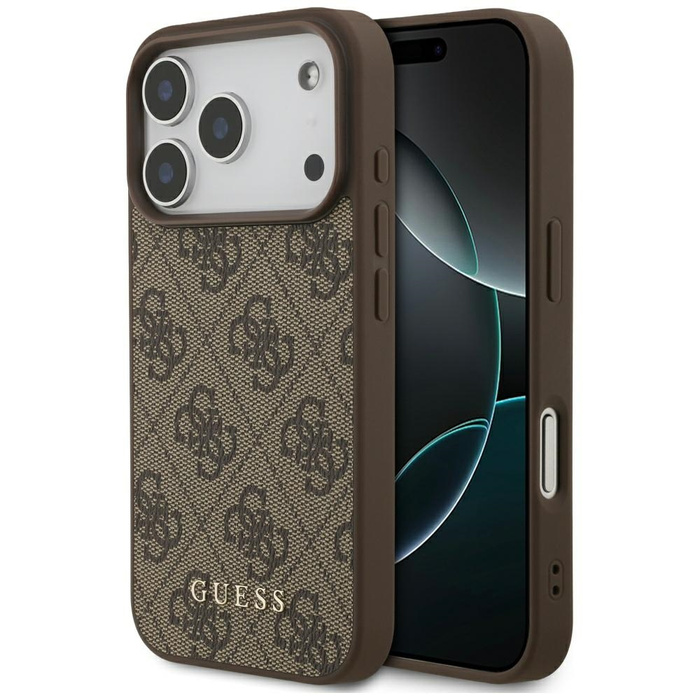 Etui Guess 4G Classic do iPhone 17 Pro   brązowy