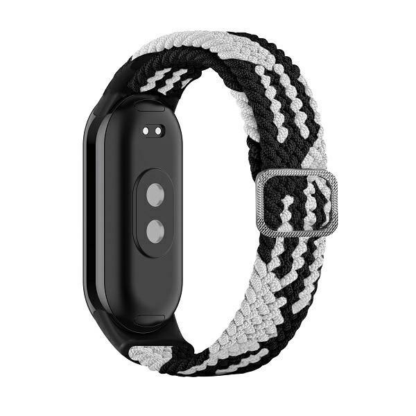 Beline pasek Mi Band 9/8 Textileczarno/biały  black/white