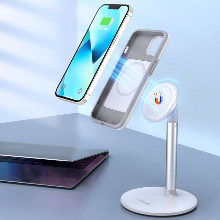 Choetech MFM Custodia antigoccia realizzata per MagSafe per iPhone 13 bianca (PC0112-MFM-WH)