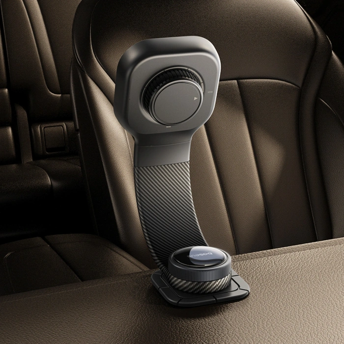 Uchwyt magnetyczny Baseus PrimeTrip C03 kompatybilny z MagSafe przyklejany na deskę rozdzielczą - czarny