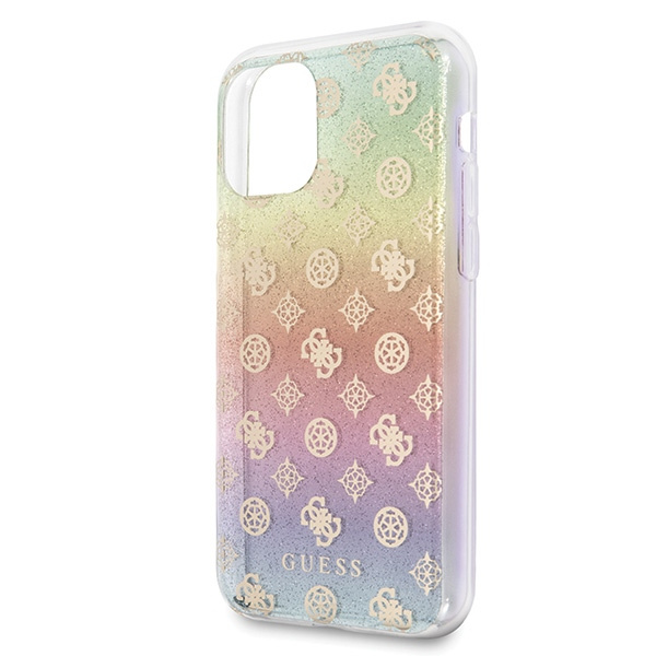 Puzdro GUESS Apple iPhone 11 Pro Iridescent 4G Peony Multicolour Hard Case