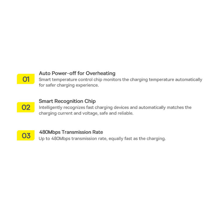 Câble série Baseus Explorer USB - Lightning 2.4A 2 m blanc (CATS010102)