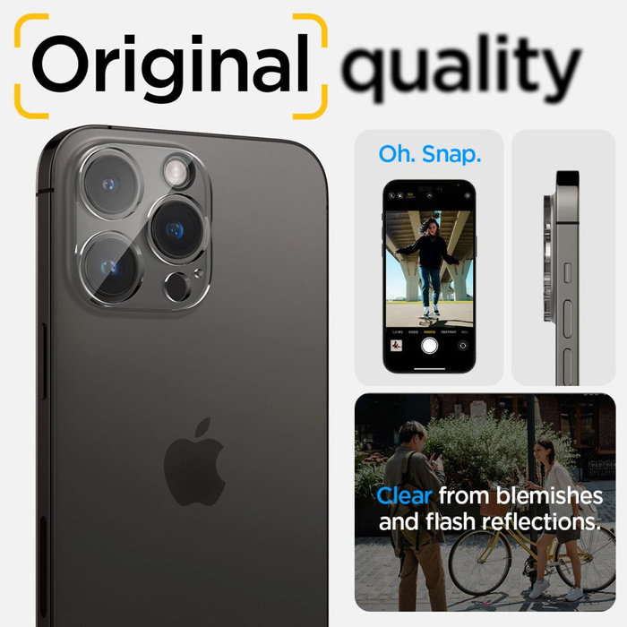 CAMERA PROTECTOR Spigen OPTIK.TR CAMERA PROTECTOR 2-PACK IPhone 14 PRO / 14 PRO MAX CRYSTAL CLEAR