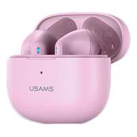 USAMS Kopfhörer Bluetooth 5.2 TWS NX10 Serie Dual mic wireless rosa/rosa BHUNX03