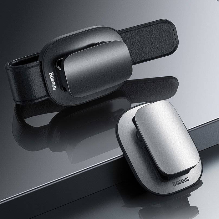 Baseus platinum vehicle eyewear clip clamping type silver (ACYJN-B0S)