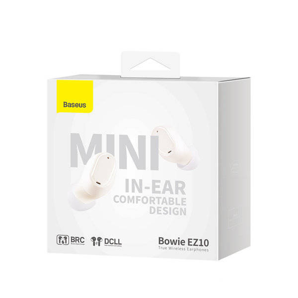 Baseus Bowie EZ10 TWS Bluetooth 5.3 wireless headphones - white