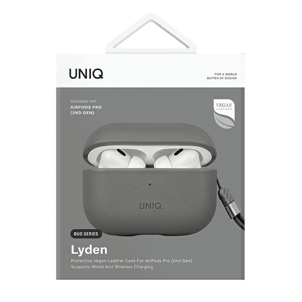 UNIQ etui Lyden DS AirPods Pro 2 gen(2022/2023) szaro-czarny/charcoal grey-black