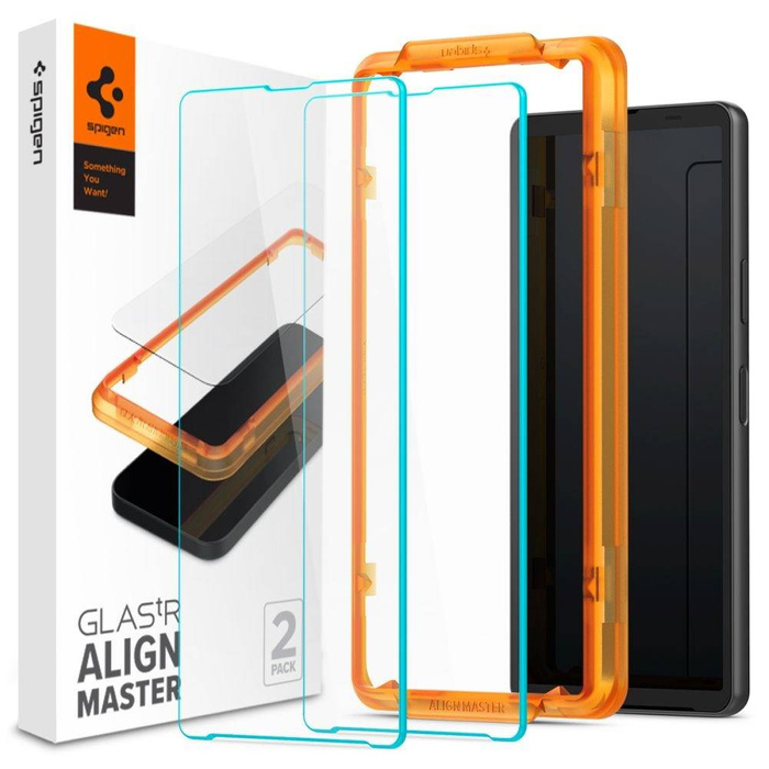 Tempered Glass Spigen Alm Glas.tr 2er-Pack Sony Xperia 10 V Klar