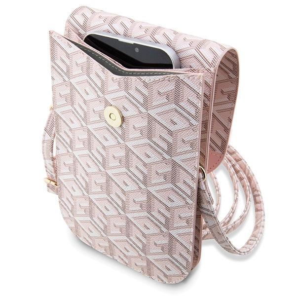 Guess Sac à main GUWBHGCFSEP rose/rose GCube Stripe