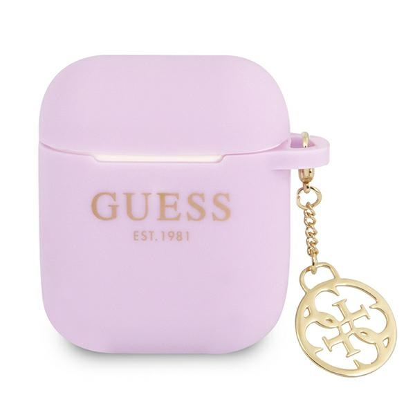 Guess GUA2LSC4EU AirPods borító lila / lila Charm Collection 4G