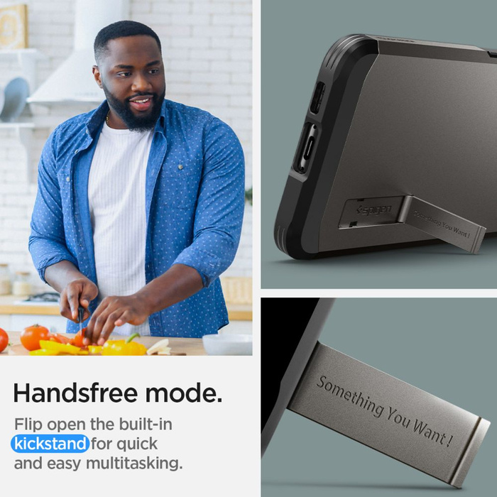 Case Spigen Tough Armor GALAXY S23 GUNMETAL