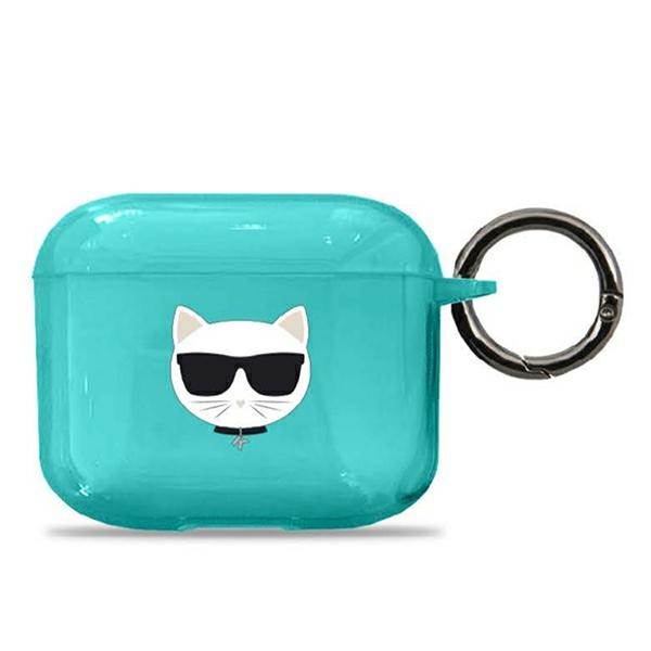  KARL LAGERFELD  Estuche de los AirPods 3 Choupette Azul