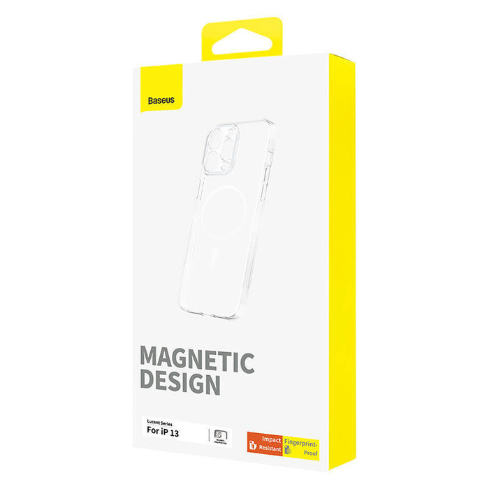 Magnetic Phone Case for iP 13 Baseus OS-Lucent Series (Clear)