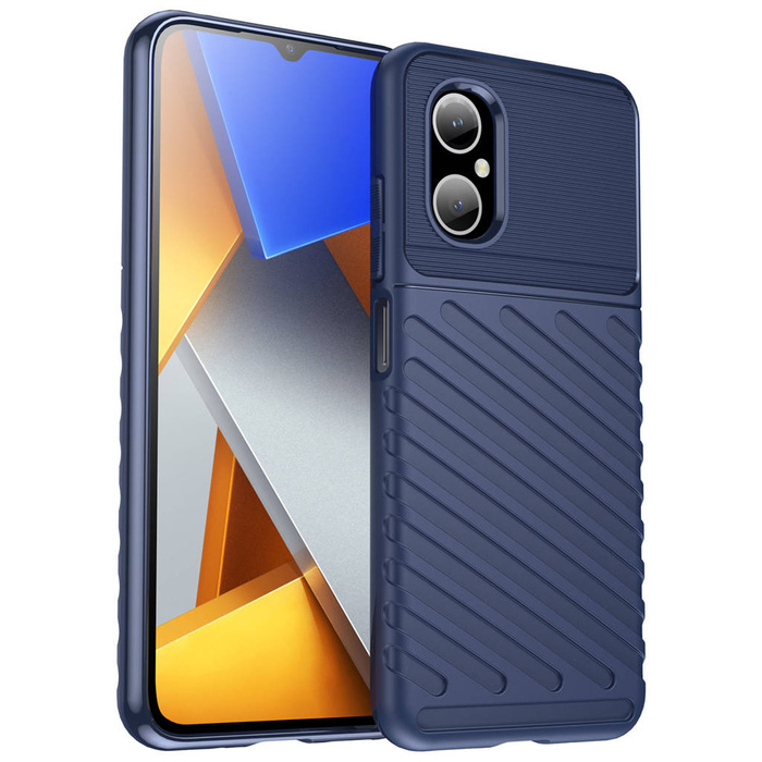 Thunder Case obal Xiaomi Redmi Note 11E / Redmi 10 5G / Redmi 10 Prime+ 5G / Poco M4 5G silikonový pancéřový kryt modrý