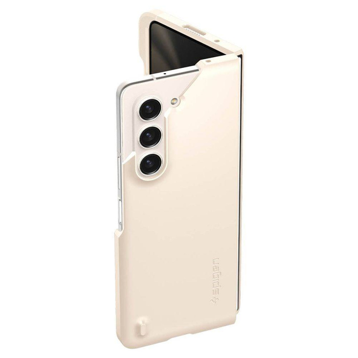 Funda Spigen Thin Fit Bolígrafo Galaxy Z Fold 5 Marfil Nacarado Case