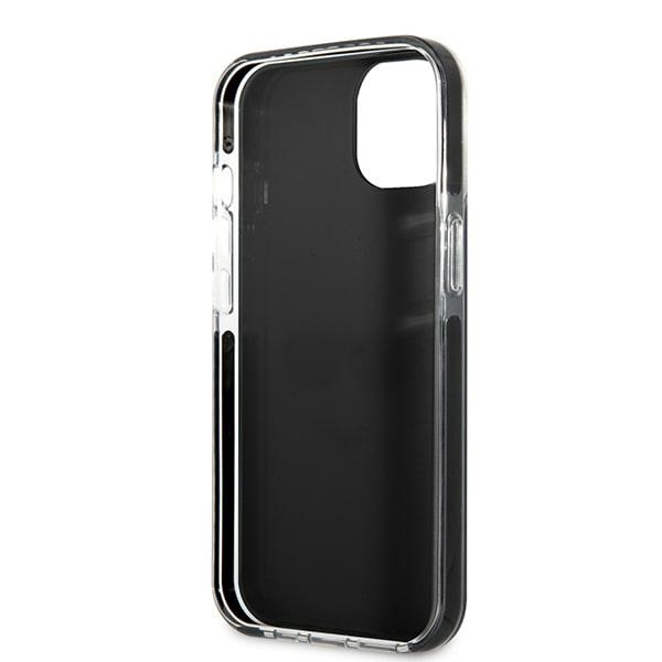 Hülle KARL LAGERFELD Apple iPhone 13 Mini Karl&amp;Choupette Kopf Schwarz Hartcase