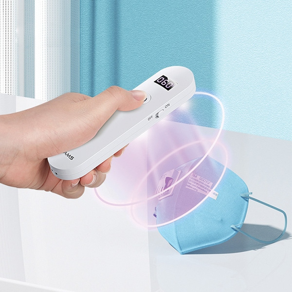 Lampe désinfectante USAMS Mini UV-C à main blanche