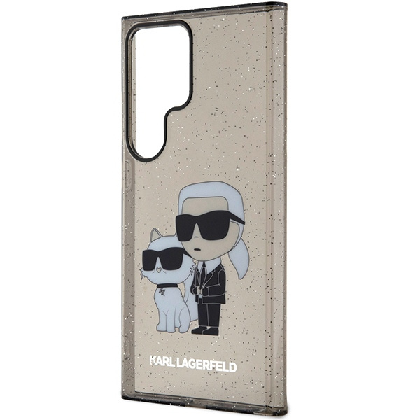Etui Karl Lagerfeld KLHCS24LHNKCTGK Samsung Galaxy S24 Ultra S928 czarny/black hardcase Glitter Karl&Choupette Case