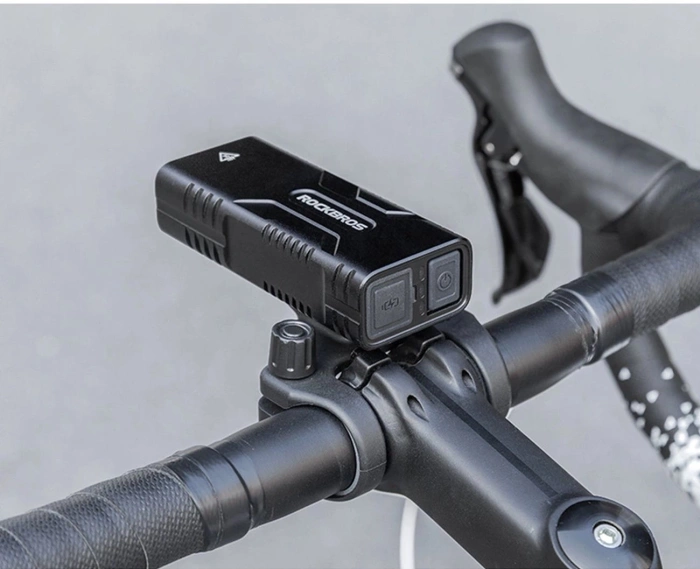 Rockbros 24310002001 bicycle light 850 lm with powerbank function + USB-C - USB-A cable - black