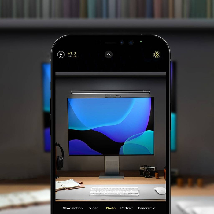 Lámpara LED Baseus i-wok2 para iluminación de pantalla de monitor de escritorio negra (DGIW000101)