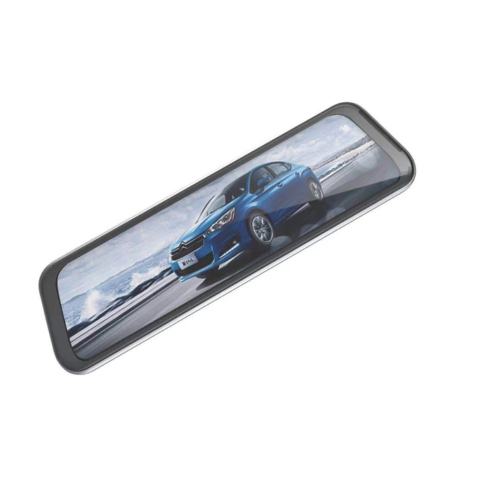 Videoregistratore per auto DVR911 nello specchio Sensore G Full HD con telecamera per la retromarcia - grigio