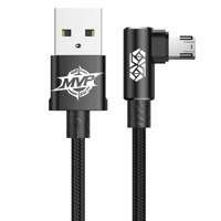 Baseus MVP Double-sided Elbow Type Cable micro USB 1.5A 2M Black (CAMMVP-B01)