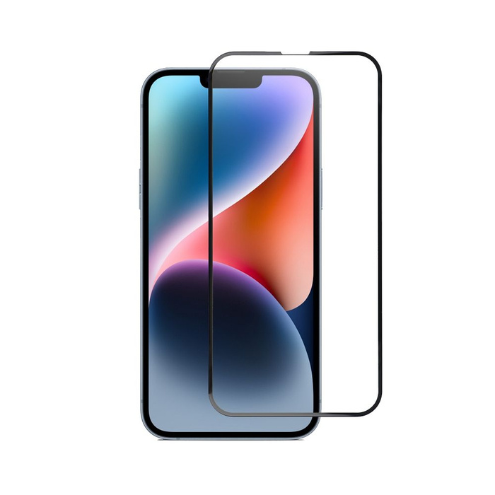 Szkło hartowane do iPhone 13 PRO MAX /14 PLUS (full glue) Blue Star 5D czarne