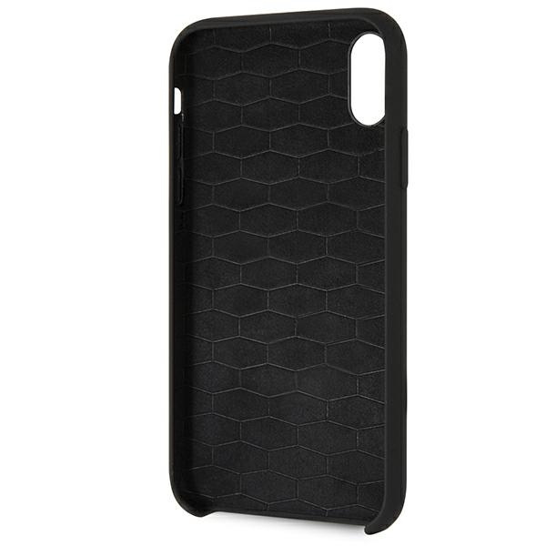 Coque BMW BMHCI61MSILBK iPhone Xr noir/noircase Silicone M Collection