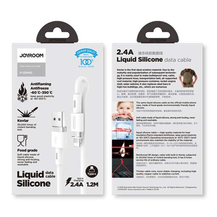 Joyroom USB - Cavo Lightning 2,4A 1,2 m (S-1224N2 Bianco)