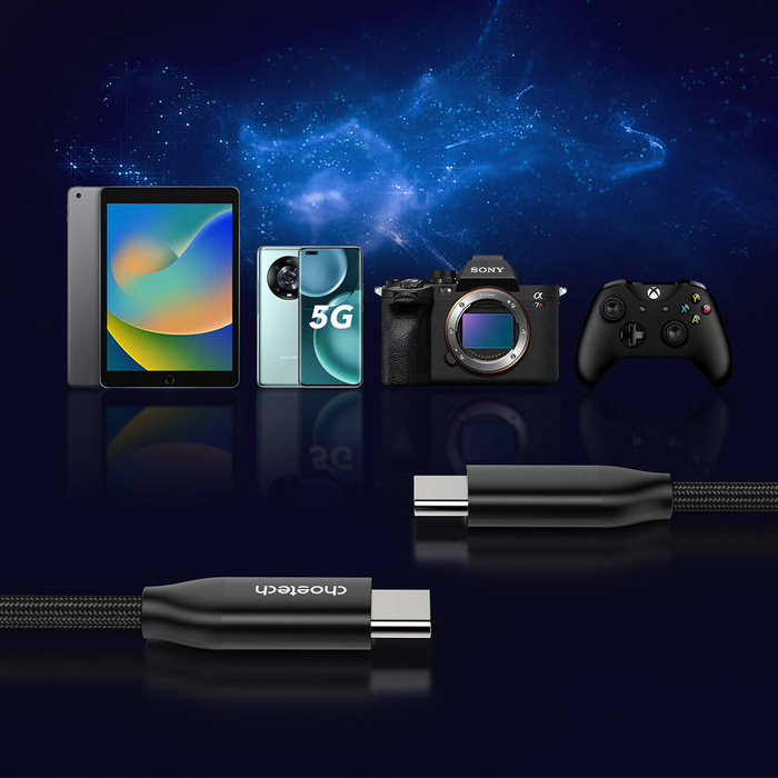 Choetech kabel USB-C - USB-C PD3.1 240W 1m černý (XCC-1035)