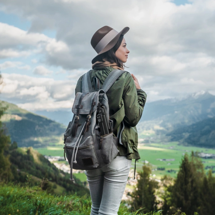 Wozinsky WST-360YS Selfie Stick with Tripod Function with 360° AI Auto Face Tracking Gesture Control - Black