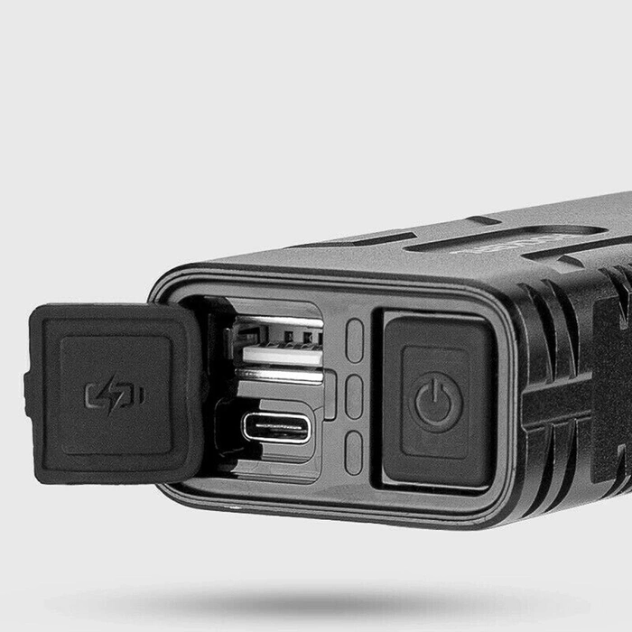 Rockbros 24310002001 éclairage de vélo 850 lm avec fonction powerbank + USB-C - câble USB-A - noir