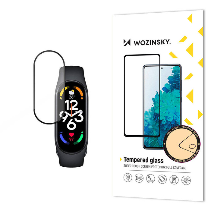 Wozinsky Full Glue Xiaomi Mi Band 7 černé tvrzené sklo
