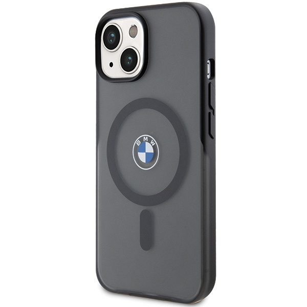 Case BMW BMHMP15MDSLK iPhone 15 Plus / 14 Plus 6.7" black/black hardcase IML Signature MagSafe Case